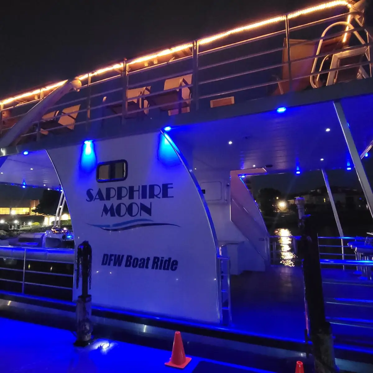 a lit up city at night